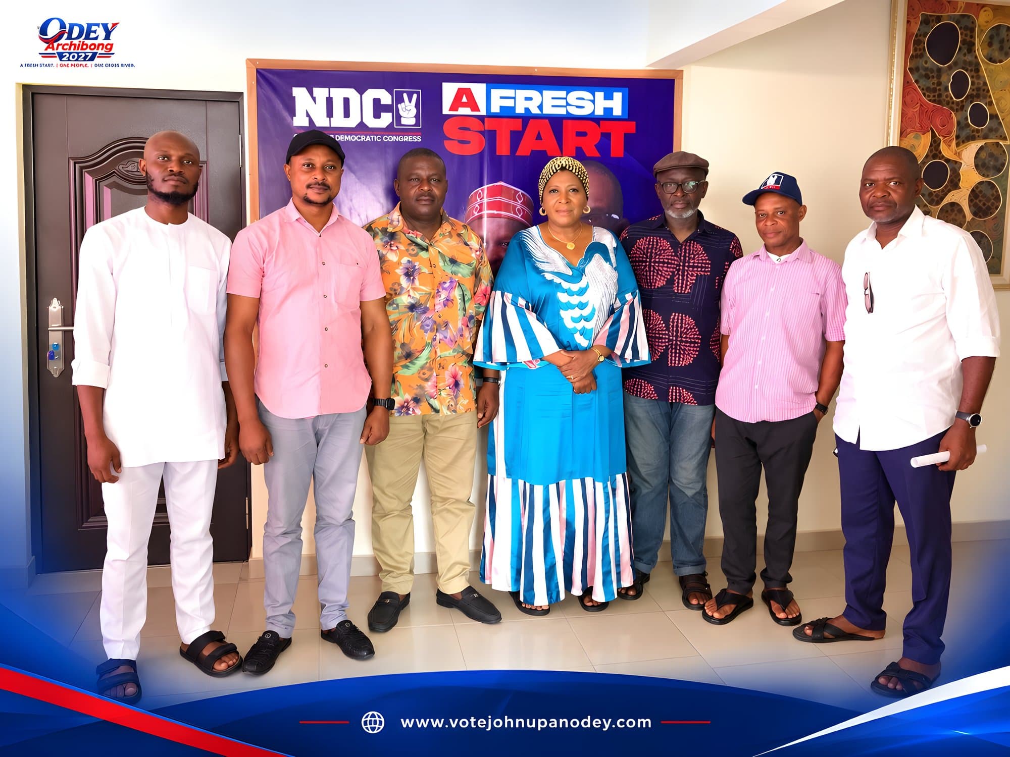 Odey-Archibong campaign meeting with NDC Chapter Chairmen from the Southern Senatorial District of Cross River State.